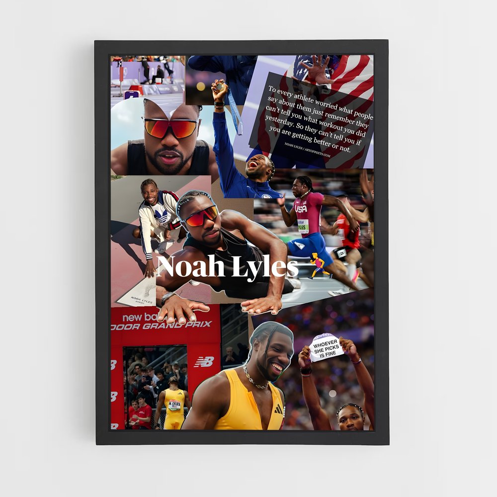 Poster Noah lyles – affiche Athlétisme (vue 2)